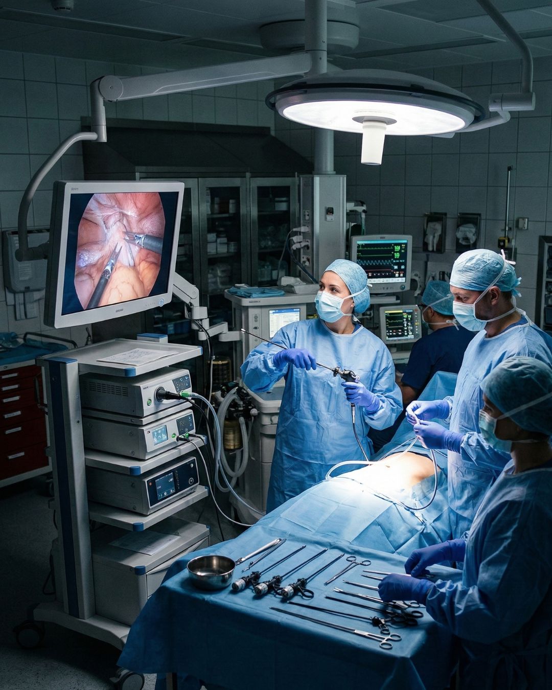 Minimally invasive gynecologic laparoscopy procedure