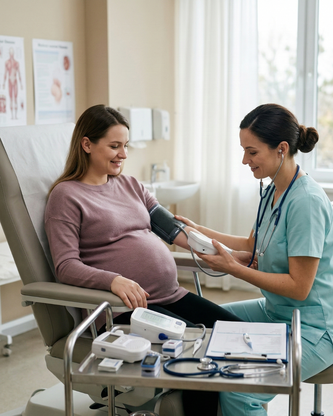 Pregnancy monitoring and delivery planning consultation